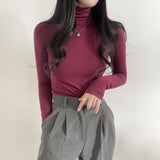 サムホールスリーブタートルネックTシャツ / Thumbhole Sleeve Turtleneck T-Shirt