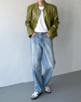 ボルトコートレザージャケット / OA bolt coated leather jacket (3 colors)