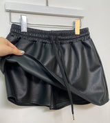 レザースカートパンツ / LEATHER SKIRT-PANTS