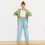 [Hawaiian Shirt] Life in Travel-Tie-dye Lime_M (6626231582838)