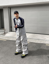 オーバーシャーリングカーゴバンディングパンツ