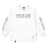レターオーバーサイズロングスリーブTシャツ / 23 LETTER OVERSIZED LONG SLEEVES T-SHIRTS WHITE / BLACK