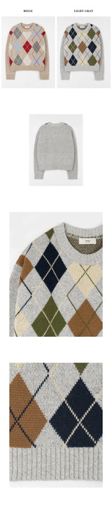 Wool jacquard knit (6653802315894)