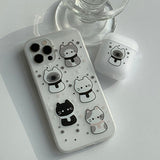 Shamizu - Winter Sketch Somecat AirPods Case_matt
