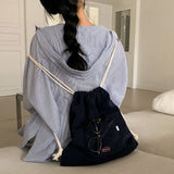 [Bellide made] Chewing String Pocket Terry Backpack & Pouch