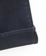 no.740 ピーチブラッシュブーツカットパンツ/no.740 Peach brushed black bootcut pants