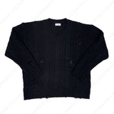 ツイストダメージニット/SK Twisted DAMAGE Knitwear (4 colors)