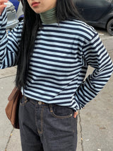 Verdant stripe T-shirts