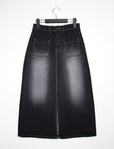 ダブルポケットロングスカート/no.713 Double Pocket Long Skirt (2color)