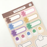 ネームステッカー/chanibear name sticker