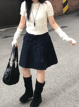 ピュアデイリーミディコットンテニススカート