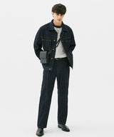 WASHING STITCH DENIM JACKET (INDIGO) (6585252216950)