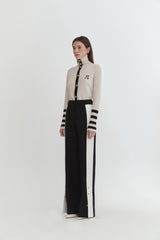 Button slit pants