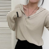 チャランスナップリブTシャツ