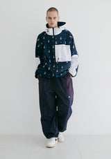 ロイヤルフリースフードジャケット / BSR2223FWJK103 ROYAL FLEECE HOODED JACKET MINI BEAR RABBIT NAVY