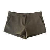 Low wool shorts