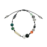 フィッシュインウォータープラントジェムストーンブレスレット / A fish in a water plant gemstone bracelet