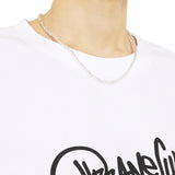 SILVER TIP CLEAR BALL NECKLACE