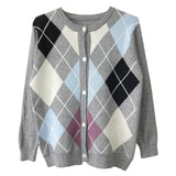 アーガイルルーピーカーディガン /  argyle loopy cardigan