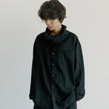 マフラーシャツ / unisex muffler shirts black