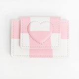 シェイプオブウォレット / 'shape of' wallet - pink check