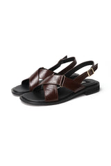ニークロスストラップサンダル / NIE CROSS STRAP SANDALS_3COLORS