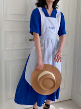 Candy Stripe Apron Embroidered Apron