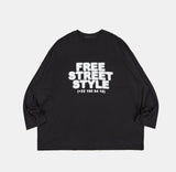 Freestyle printing over long sleeve