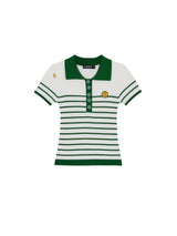 STRIPED KNIT PIQUE SHIRT GREEN (6586892288118)