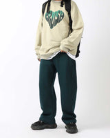 ディープサイドワンタックセミワイドパンツ / Deep Side One Tuck Semi Wide Pants (3color)