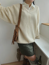 アルパカボキシーニット / Alpaca Boxy Knit (5color)