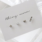 ミニハートボールピアスセット / [4 set] mini heart ball piercing set