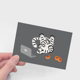 DOUGHNUT TIGER POST CARD (6538762387574)