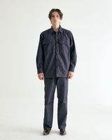 UNISEX DENIM POCKET SHIRT JACKET M - INDIGO BLUE (6636054970486)