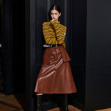SAMUEL TURTLENECK TEE, LEMON YELLOW+BURGUNDY S/T (6633246556278)