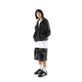 Cロゴワンタックサテンショートパンツ / C LOGO ONE TUCK SATIN WIDE SHORT PANTS