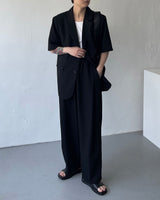 OW ツーボタン半袖ジャケット / OW Two Button Short-Sleeved Jacket (Set - Up / 3 colors)