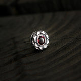 サンライトS1ジェムストーンシルバースタッズイヤリング / Sunlight-S1 Gemstone silver stud earring (4593358209142)