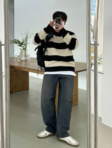 キャンディーデイリーダンガララウンドニット/[BEST]CANDY DAILY DANGARA ROUND KNIT(8COLOR)