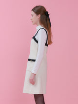 BUTTON POINT TWEED ONEPIECE_CREAM (6612505591926)