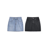 バックスリットデニムスカート/BACK SLIT DENIM SKIRT - 2COLOR