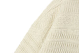 ミックス ジャカード ニット ロングスリーブ / Mix jacquard Knit Longsleeve K10 Elephant Ivory