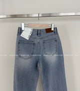 Pink Damage Wide Jeans