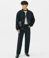WASHING STITCH DENIM JACKET (INDIGO) (6585252216950)