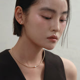 [シングルピアス]14Kゴールドバーピアス/ [single earring]14K gold bar earring