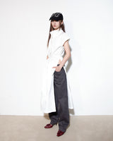 STRING MIX LAYERED DRESS (WHITE)