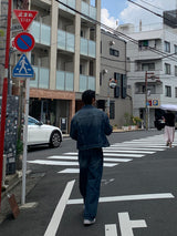 ログブラッシュデニムパンツ