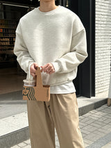 ロイドダブルサイドマルチファンクションオーバーサイズフィットスウェットシャツ / Lloyd's double sided multifunctional oversized fit sweatshirt (12 colors)
