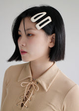 コルセットクロップカラーTシャツ/Corset Crop Collar T-shirt (3color)