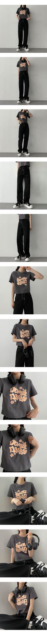 スラブステッチオリジナルブラックパンツ / Slub Stitch's Original Black Pants